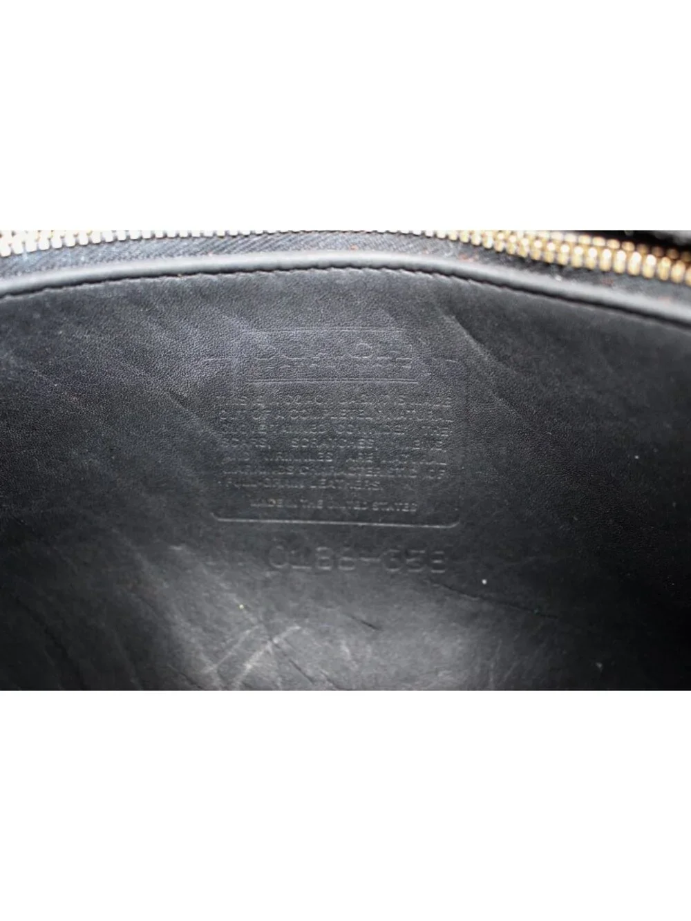 Coach Vintage - Lenox Crossbody Bag 9918, Black + Brass Turnlock, USA 1980s